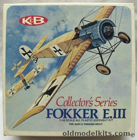 Aurora-KB 1/48 Fokker E-III Eindecker Collectors Series - (EIII), 1134-170 plastic model kit